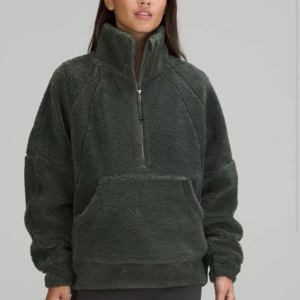NWT lululemon oversized scuba fleece jacket funnel neck m/l